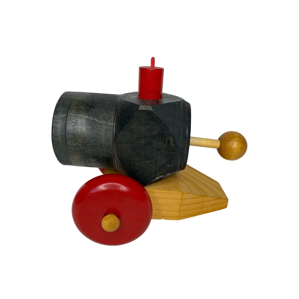 Vintage‎ Montgomery Schoolhouse Vermont Wooden Toy Circus Cannon